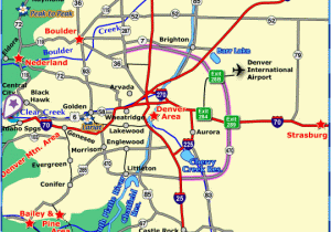 Aurora Colorado Map Google towns within One Hour Drive Of Denver area Colorado Vacation Directory