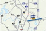 Austin Texas toll Road Map 290 toll Road