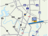 Austin Texas toll Road Map 290 toll Road