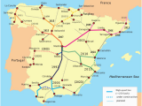 Ave Spain Map List Of High Speed Railway Lines Revolvy