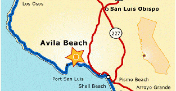 Avila Beach California Map Avila Beach Ca Map the Best Beaches In the World