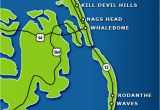 Avon north Carolina Map Fishing the Outer Banks