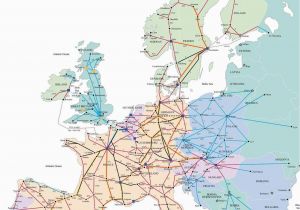 Backpack Europe Map Train Map for Europe Rail Traveled In 1989 with My Ill