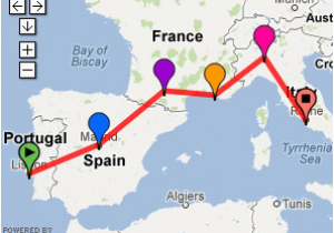 Backpacking Europe Map Possible southern Europe Trip 2 Weeks Lisbon Madrid