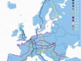 Backpacking Map Of Europe E8 Long Trail In Europe 9 Countries 2290 Miles From