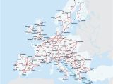 Backpacking Map Of Europe European Railway Map Europe Interrail Map Train Map