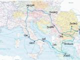 Backpacking Map Of Europe Exploring Europe Via Interrail In 2019 Travel Travel