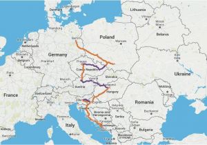 Backpacking Map Of Europe Gateway to Eastern Europe Itinerary Travel Time 2 4 Weeks
