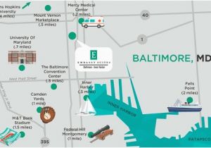 Baltimore Ohio Map area Map Picture Of Embassy Suites by Hilton Baltimore Inner