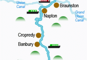 Banbury England Map the Oxford Canal Holiday Cruising Guide and Map Great
