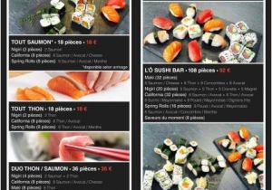 Bandol France Map Carte Page 3 Picture Of O Sushi Bar Bandol Tripadvisor