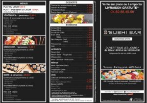 Bandol France Map Carte Page 3 Picture Of O Sushi Bar Bandol Tripadvisor