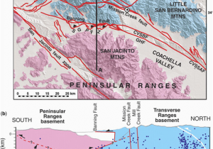 Banning California Map Bends Sedimentary Basins and Earthquake Hazards Tectonics Of