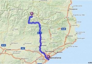 Barcelona On Map Of Spain Driving Directions From Barcelona Spain to andorra