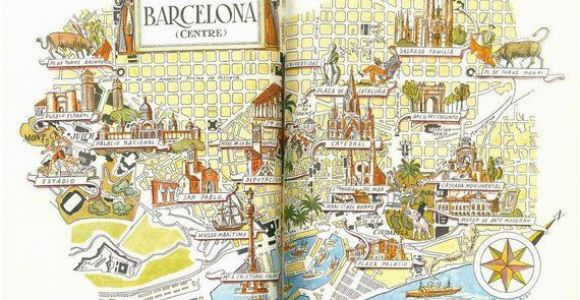 Barcelona Spain Map Google Barcelona Map Print Vintage City Of Barcelona Spain Map World