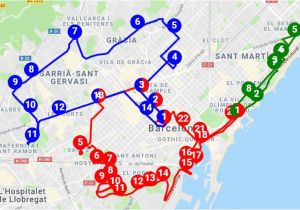 Barcelona Spain Map Of City Barcelona Archives Free tours by Foot