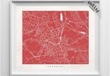 Barnsley England Map Barnsley Map England Print Barnsley Poster England Art