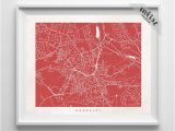 Barnsley England Map Barnsley Map England Print Barnsley Poster England Art