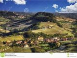 Barolo Region Italy Map Panorama Of the Langhe Barolo and Monforte D Alba Stock Image