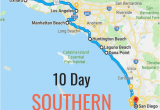 Barstow California Map 10 Day Itinerary Best Places to Visit In southern California