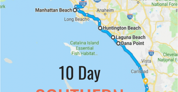 Barstow California Map 10 Day Itinerary Best Places to Visit In southern California