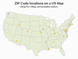 Basic Map Of Italy Plotting Markers On A Map at Zip Code Locations Using Gmap or