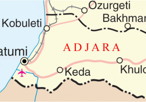 Batumi Georgia Map A More Detailed Map Of Adjara Georgia and Colchian Culture