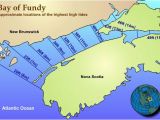 Bay Of Fundy Canada Map Bay Of Fundy Tidal Map Nova Scotia Canada Travel East