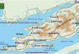 Beara Peninsula Ireland Map Ring Of Beara