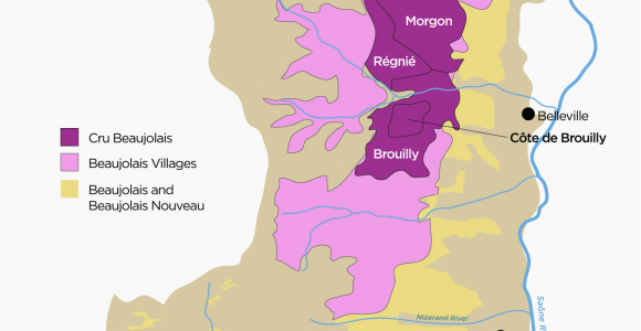 Beaujolais France Map the Secret to Finding Good Beaujolais Wine Infografics