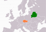 Belarus On Map Of Europe Belarus Czech Republic Relations Wikipedia