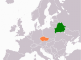 Belarus On Map Of Europe Belarus Czech Republic Relations Wikipedia