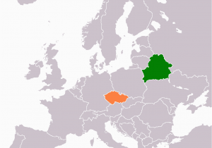 Belarus On Map Of Europe Belarus Czech Republic Relations Wikipedia