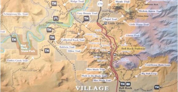 Bell California Map Sr 179 Highlight Map Red Rock Scenic Highway Sedona Az Picture