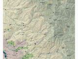 Bend oregon Elevation Map Maps Mitchell Geography
