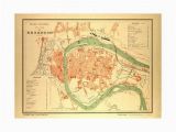 Besancon France Map Map Of Besana On France Giclee Print Products Giclee Print Map