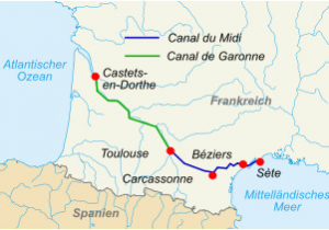 Bezier France Map Canal Du Midi Wikipedia