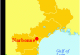 Beziers France Map Narbonne Et Le Golfe De Lyon Style Frana Ais Mediterranean Sea