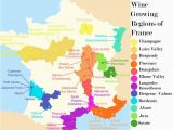 Big Map Of France French Wine Growing Regions and An Outline Of the Wines Produced In