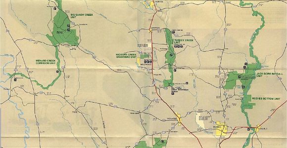 Big Thicket Texas Map Maps Of United States National Parks and Monuments