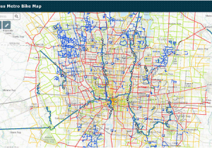 Bike Trails Ohio Map Columbus Metro Bike Map