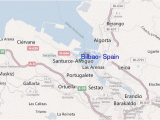 Bilbao On Map Of Spain Spain 2018