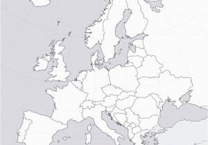 Black and White Political Map Of Europe 36 Intelligible Blank Map Of Europe and Mediterranean