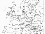 Black and White Political Map Of Europe Map Of the World with Country Names Printable
