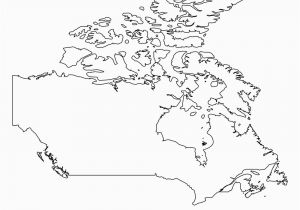 Blackline Map Of Canada Canada Citys A Maps 2019