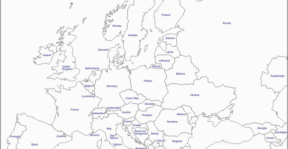 Blackline Map Of Europe Europe Free Map Free Blank Map Free Outline Map Free