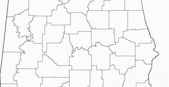 Blank Map Of Alabama Alabama Outline Maps and Map Links