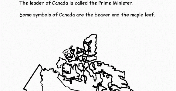 Blank Map Of Canada for Kids Canadian Activities Worksheets On Geography Country Study