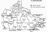 Blank Map Of Canada Provinces and Capitals Printable Map Of Canada with Provinces and Territories and