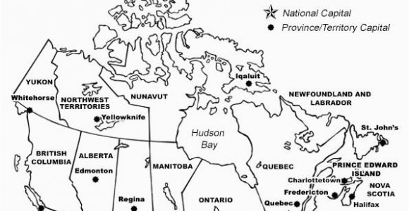 Blank Map Of Canada Provinces and Territories Printable Map Of Canada with Provinces and Territories and their
